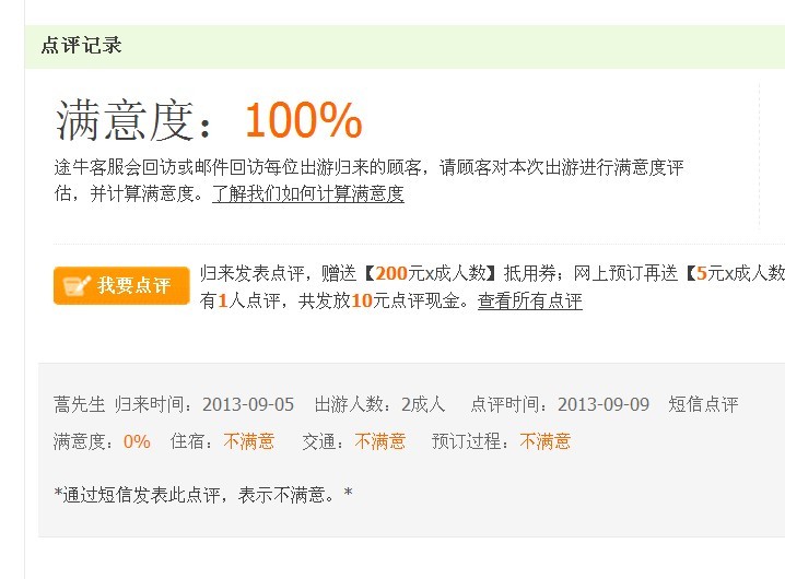 途牛旅游网酒店住宿时长缩减 满意度造假_315