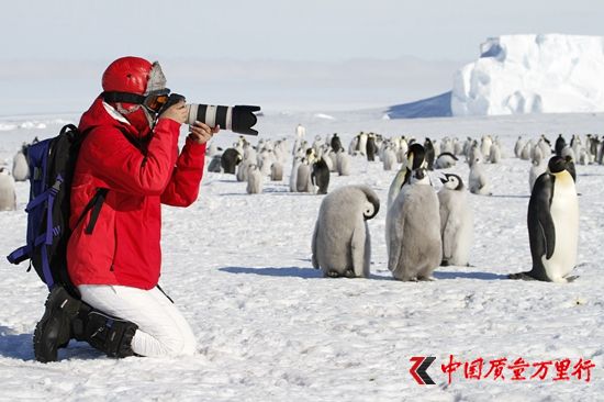 南极点与帝企鹅有约。HHtravel鸿鹄逸游供图