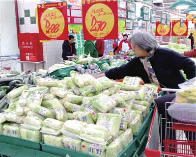 超市所售娃娃菜实为廉价白菜心(组图)