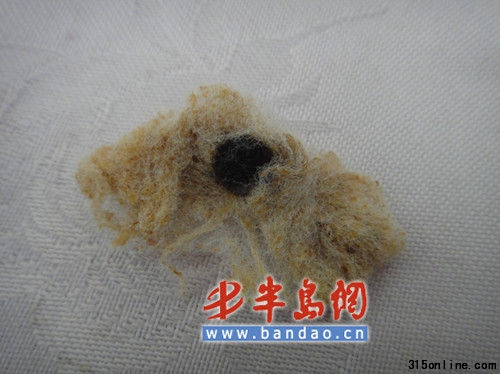 红枣中的棉絮