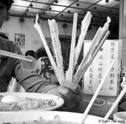 一次性筷子。资料图 一次性筷子。资料图