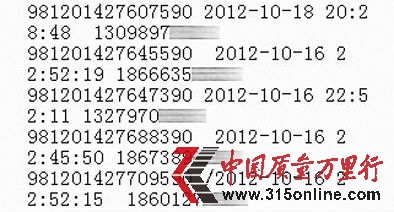 王奎从联通公司查询到,卡号为“981201427607590”电子充值卡在10月18日已被充值,卡号为“981201427645590”等4张电子充值卡,则在10月16日被充值,充值手机号显示为海口等地。